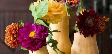 Herbstblumen als Tischdekoration einsetzen - 25 tolle Beispiele
