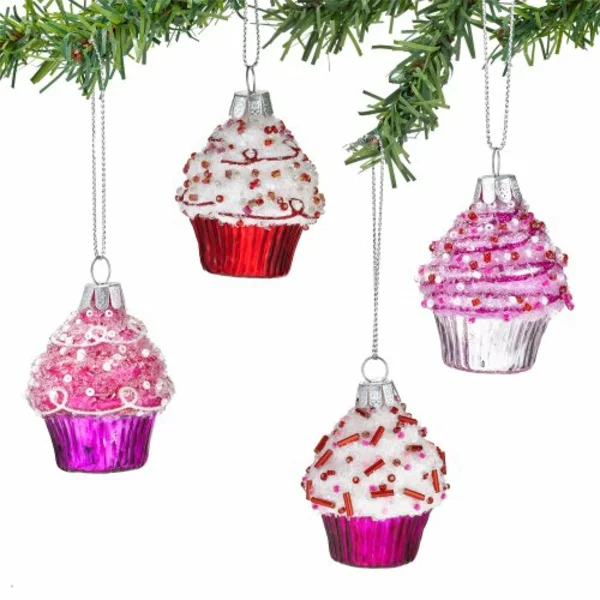 weihnachtsbaum geschmückt basteln muffins