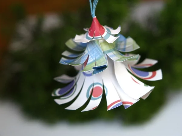  weihnachtsbaum schmuck basteln selber machen filz papier