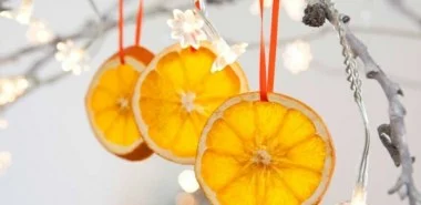 Weihnachtsschmuck basteln - kreative Bastelideen mit Orangen