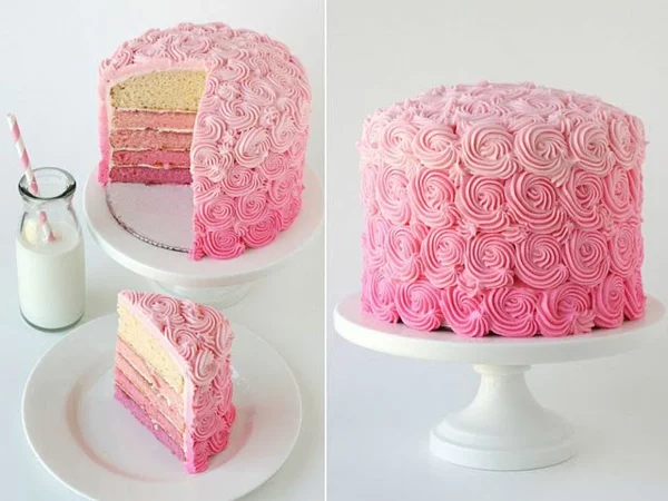 valentinstag rezepte rosa torte
