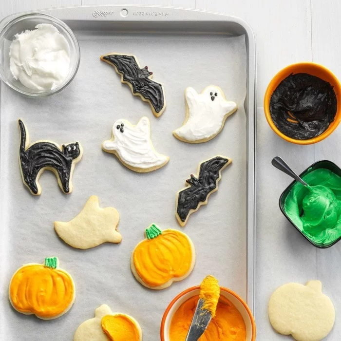 halloween party ideen kinder lustige kekse backen
