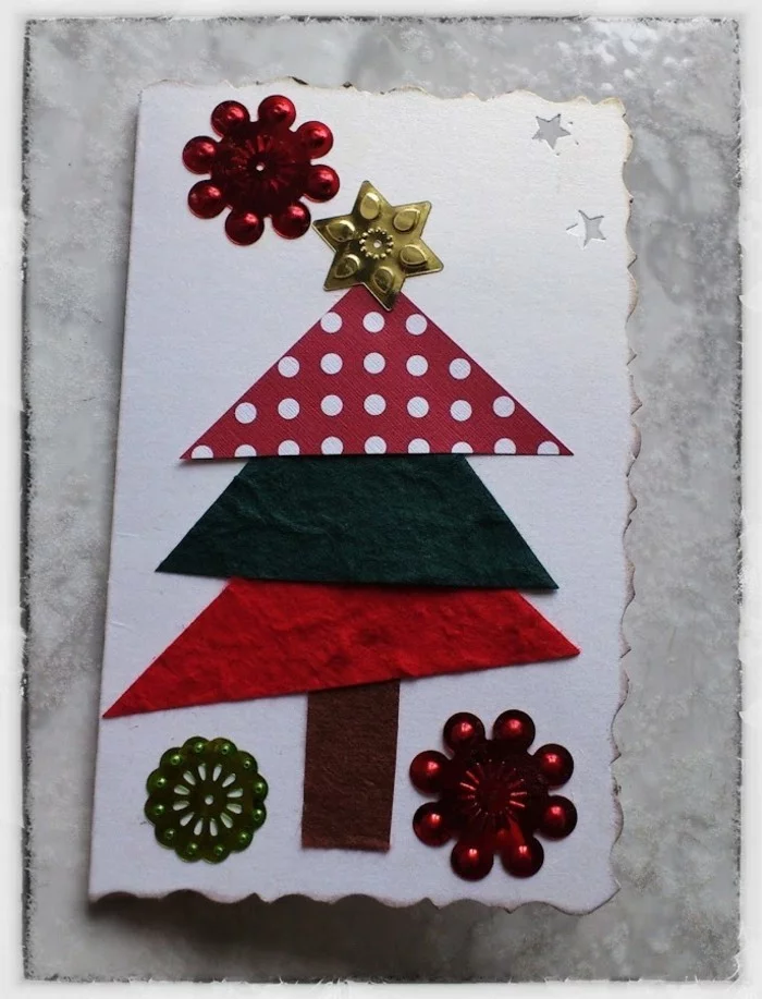 weihnachtskarten basteln diy geschenkpapier gliter aufkleber schneekristalle sterne