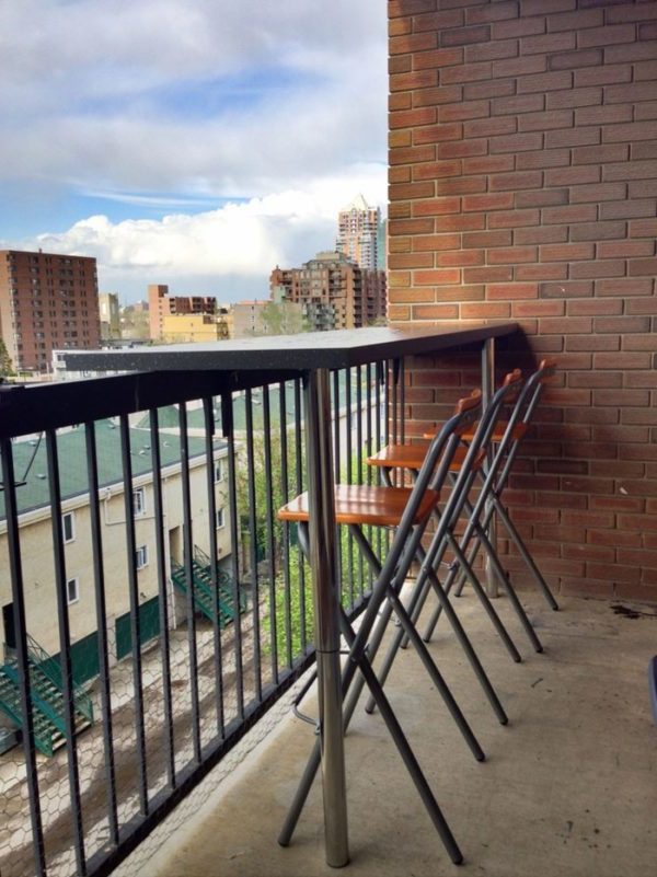 balkon ideen balkongestaltung platzsparende moebel praktische ideen großstadt