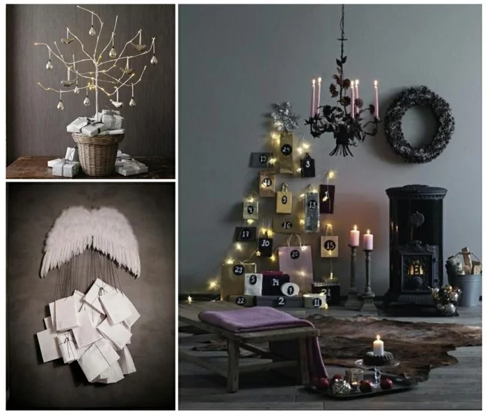 bastelvorlagen weihnachten adventkalender sleber basteln mit geschenktüten
