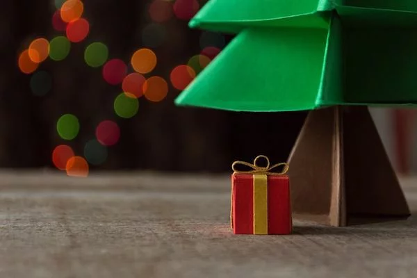 origami weihnachten idee weihnachtsbaum geschenke