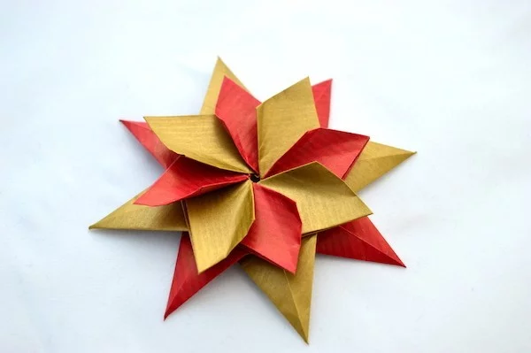weihnachtsstern origami weihnachten ideen aus papier