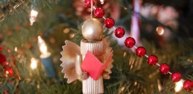 Basteln mit Nudeln zu Weihnachten - 60 wunderschöne Beispiele für eine zauberhafte Dekoration