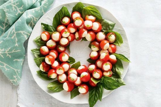 cherry tomaten weihnachtskranz selber machen