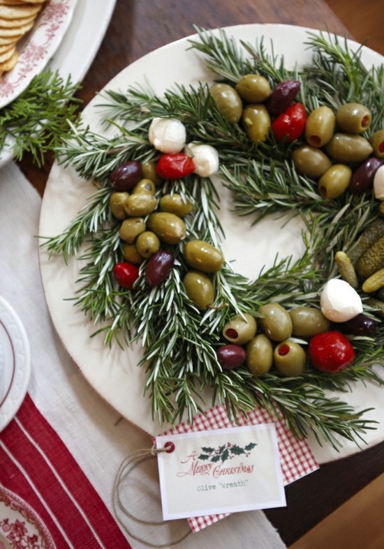 oliven rosmarin weihnachtskranz selber machen
