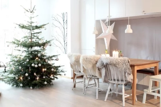 skandinavische weihnachtsdeko weihnachtsbaum tischdeko