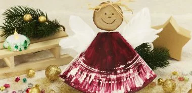 Basteln mit Papptellern zu Weihnachten - 39 einfache Bastelideen für Kinder