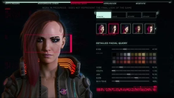 Cyberpunk 2077 Alles was wir bisher wissen V Spieler Creation Screen Personalisierung