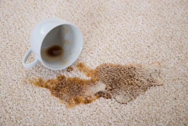 reinigen mit purem wasser kaffeflecken entfernen
