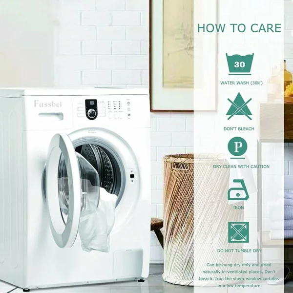 Gardinen waschen PflegeanweisungenTipps und Tricks Waschmaschine Trockner