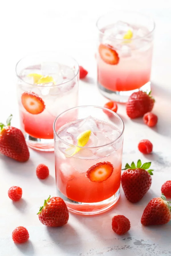 Mocktail Rezepte alkoholfreie Cocktails Rezepte mit Erdbeeren