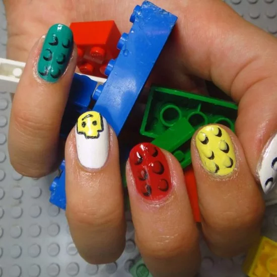 kreative lego nägel nageltrends