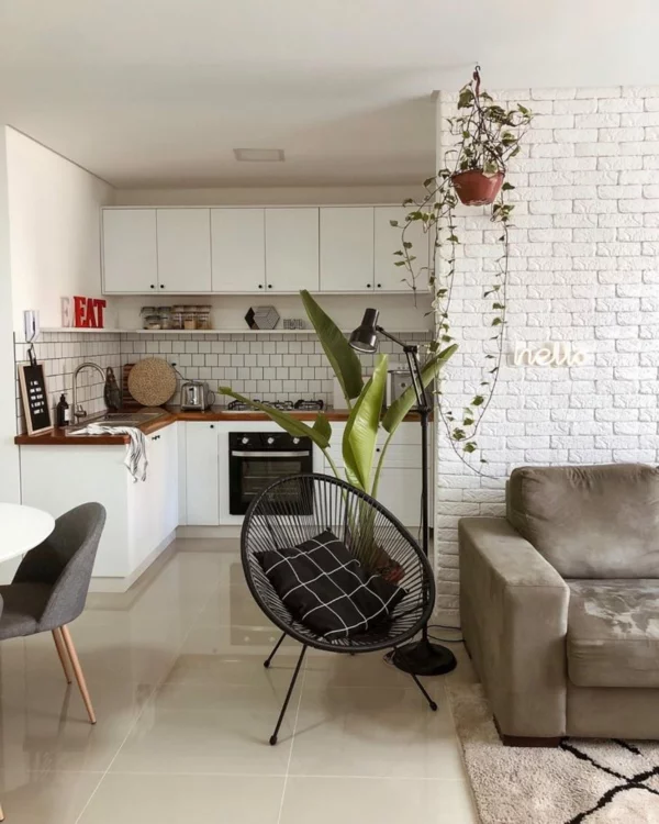 küche wohzimmer einrichten acapulco stuhl schwarz