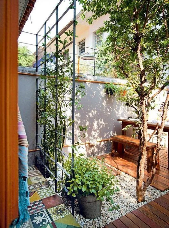 Moderner Innenhof - tolle moderne und originelle Gartengestaltung