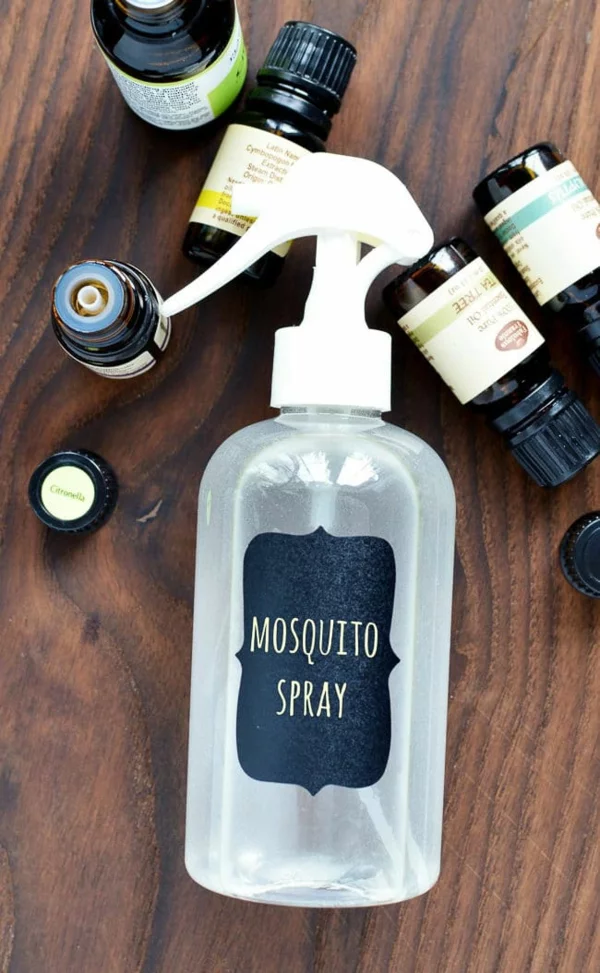 Mückenspray selber machen ätherische Öle Zutaten und Materialien