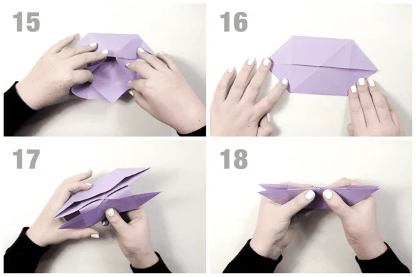 origami anleitung schmetterling basteln