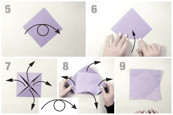 origami falten schmetterling basteln aus papier