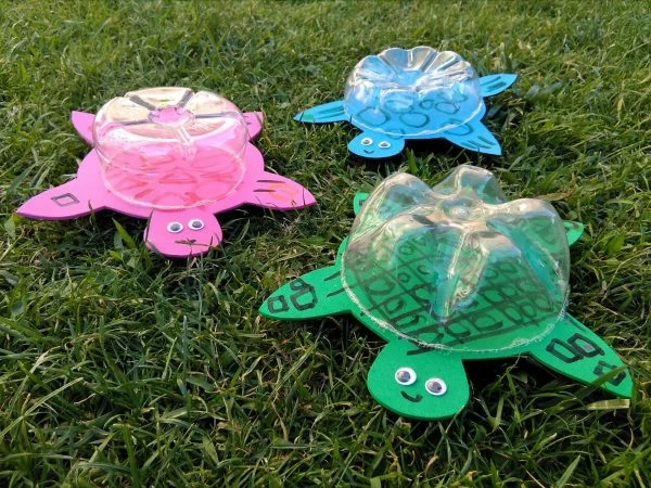 schildkröten basteln mit kindern sommer