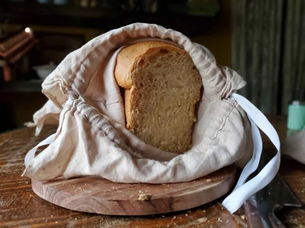 Brotbeutel nähen aus Geschierrtuch Brotbeutel Leinen Brot richtig aufbewahren