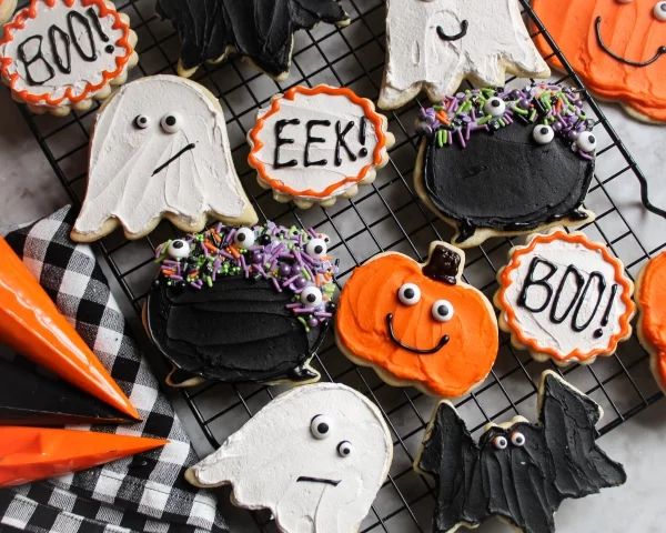 Köstliche und schnelle Halloween Rezepte, die verzaubern kekse plätzchen mit halloween deko