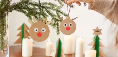 Rentier basteln mit Kindern - einfache Anleitungen und tolle Ideen zu Weihnachten