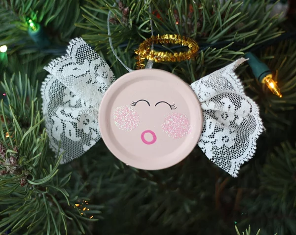 Schutzengel basteln mit Kindern zu Weihnachten – zauberhafte Ideen und Anleitung upcycling ornament engel weihnachten