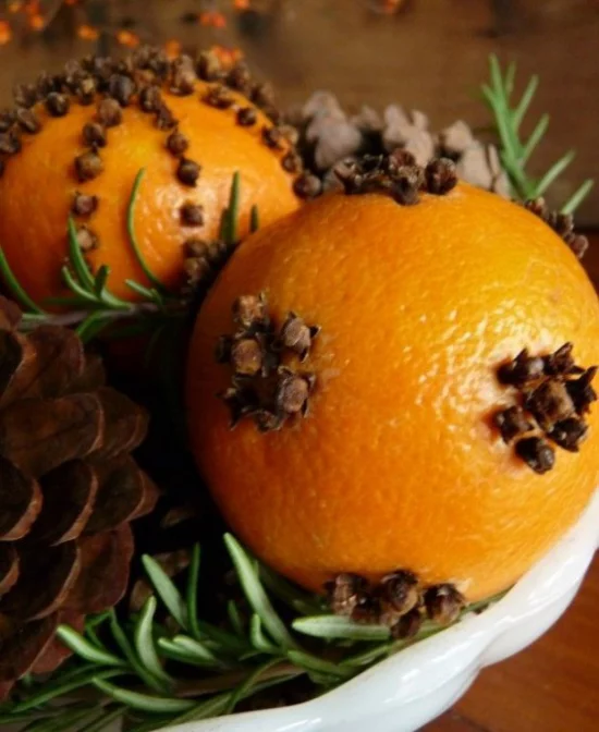Weihnachsdeko Must-Haves weihnachtliche Aromen Orangenduft Gewürznelken