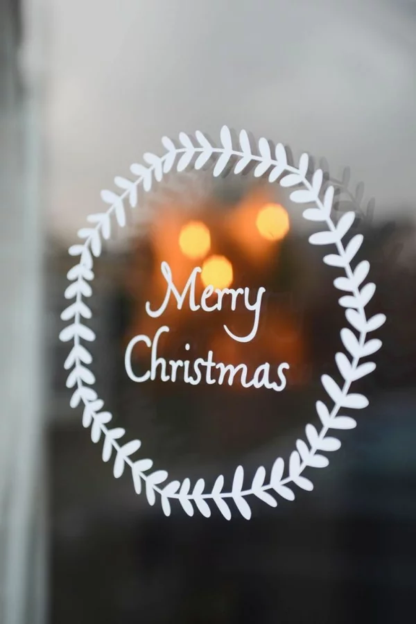 Fensterbilder basteln zu Weihnachten – zauberhafte Ideen und Anleitungen direkt auf fenster schreiben