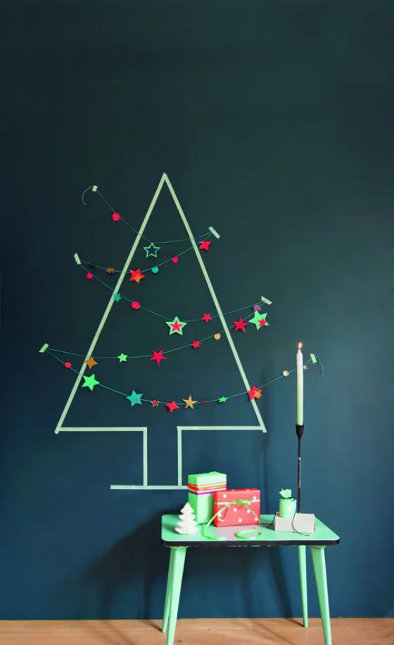 Kinderzimmer weihnachtlich dekorieren puristische Dekoration weniger ist mehr ideen