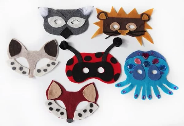 Tiermasken basteln mit Kindern zum Fasching – kreative Ideen und einfache Anleitung fasching halloween ideen tiere