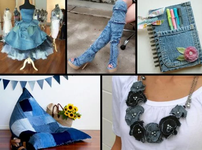 upcycling kleidung ideen jeans wiederverweten