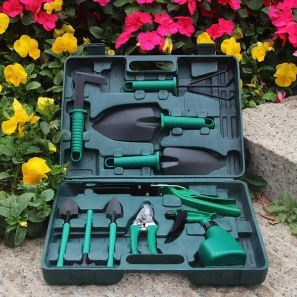 Originelle und praktische Geschenkideen für Gartenbesitzer im Frühling werkzeuge kit set neue gärtner