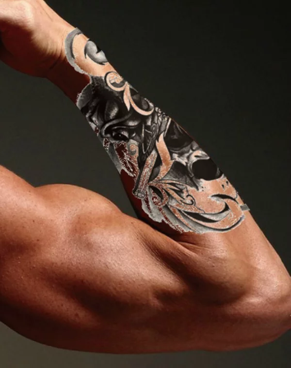 3d tattoos unterarm biomechanik