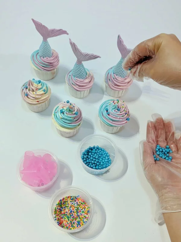 meerjungfrau cupcakes dekorieren