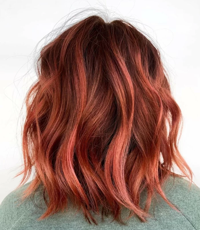 Haarfarben Trend 2021 warme farben rot