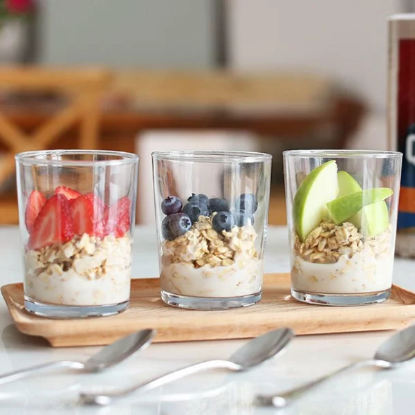 gesundes frühstück overnight oats mit joghurt