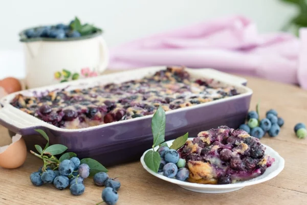 Blaubeeren Desserts Kuchen mit Heidelbeeren Omas Rezept einfache Zubereitung innerhalb 15 Min Backzeit 60 Min