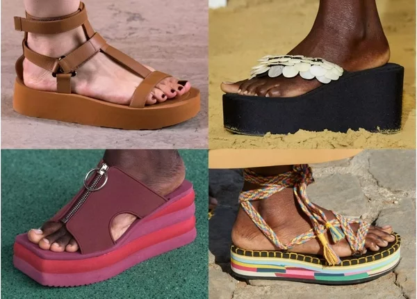 Sandalen mit Plateausohle Schuh Trends Sommer 2022