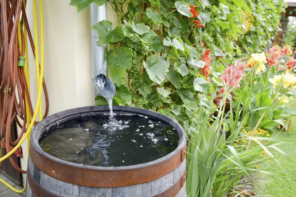 Garten gestalten mit wenig Geld – grossartige Ideen fuer kostenloses Gaertnern regentonne kostenloses wasser