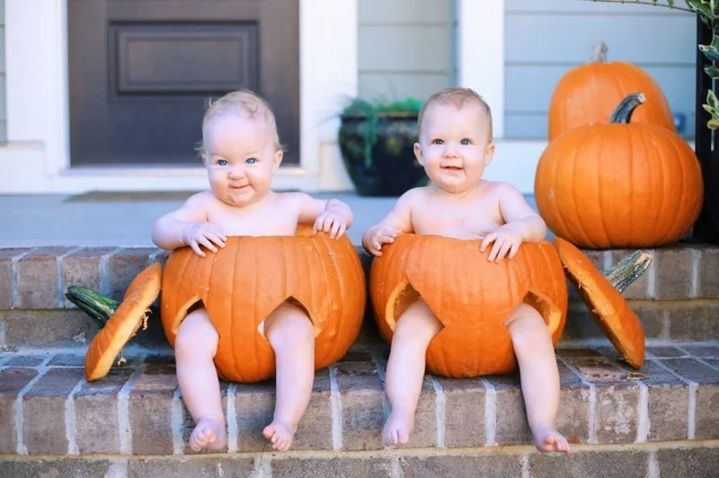 Kostuem zum Halloween selber machen 2 suesse Babies