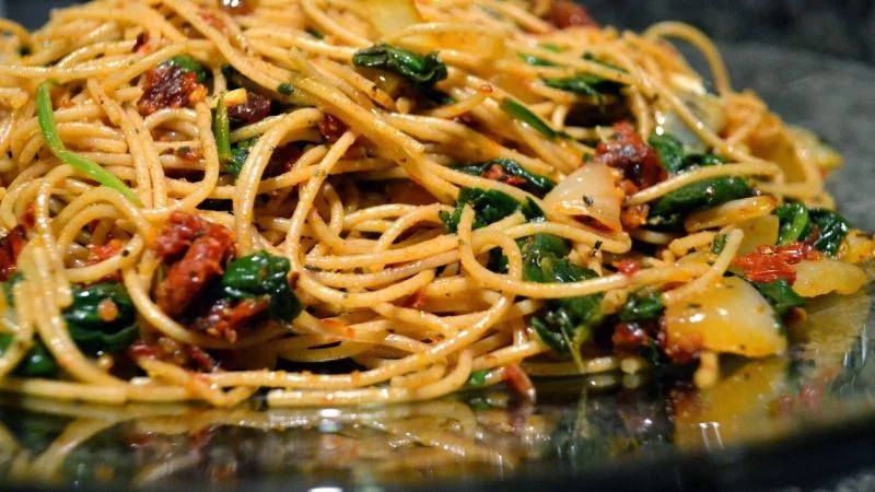 pasta vegane mit geschmack aus dem mittelmeer
