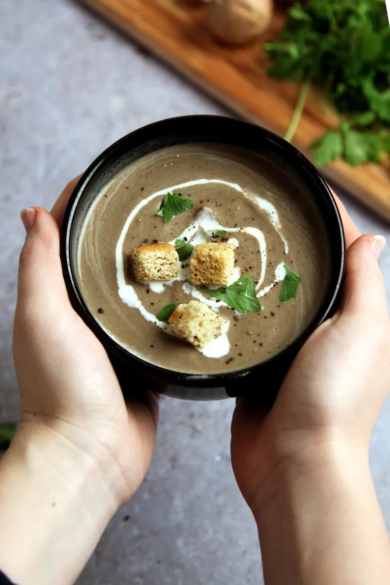 Herbstliche Suppe – 2 Rezeptideen fuer regnerische Tage pilz suppe cremesuppe