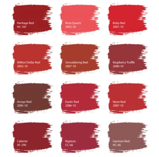 Raspberry Blush Farbe 2023 Farbpalette der attraktiven Rottöne