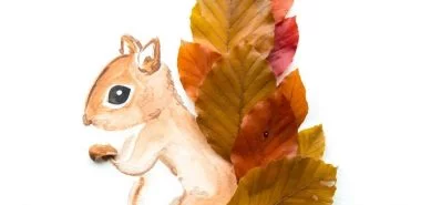 Eichhörnchen basteln- 16 praktische Ideen im bunten Oktober