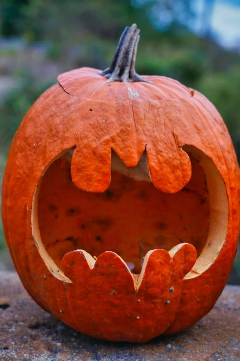halloween kuerbis motive ideen zum schnitzen witzig batman